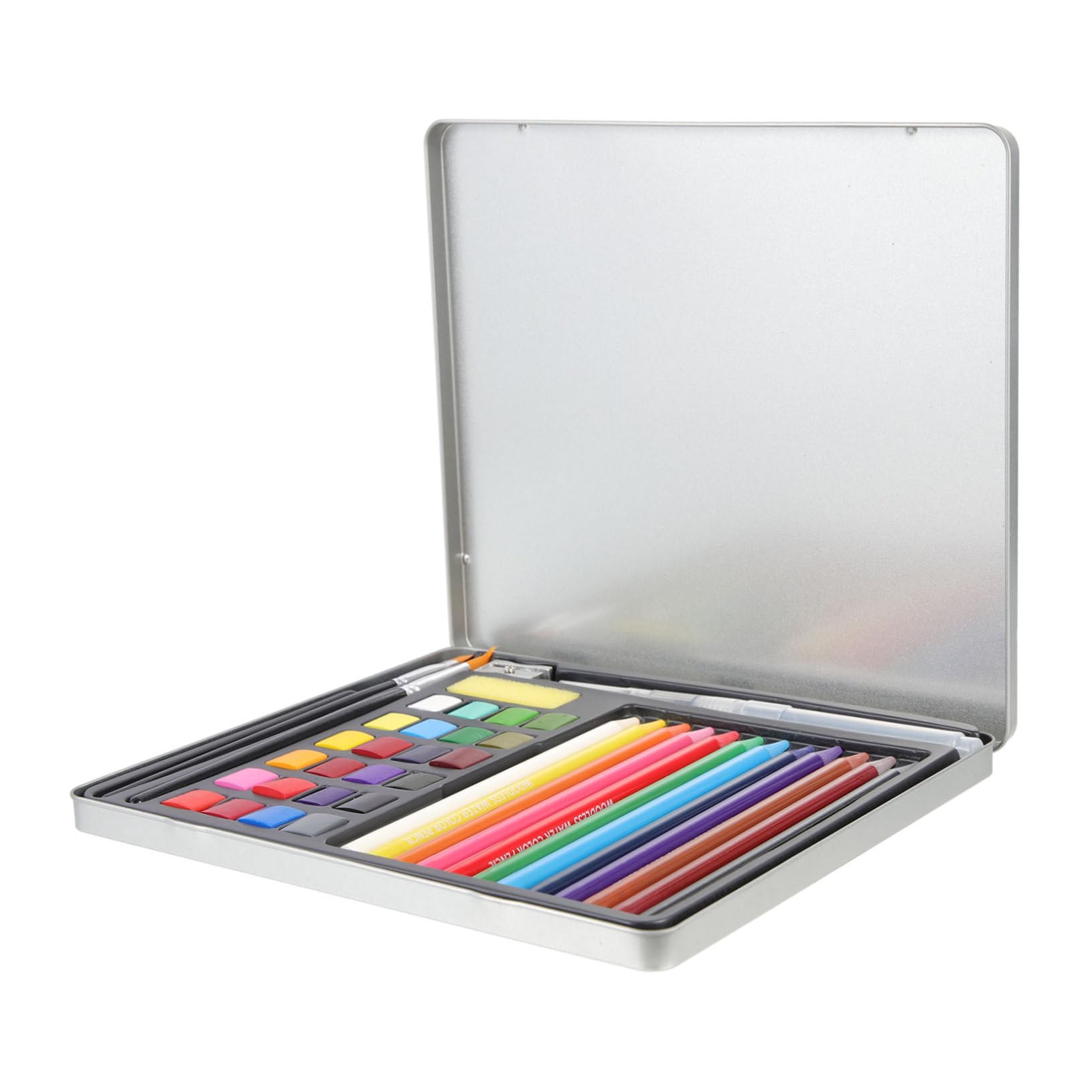 Aquarellfarben Satz für Künstler und Handwerker, 1 Satz, Tragbar | Schulbeginn Party, Leichtes Reise Aquarellset für Selbstgemacht Malerei, Kunststoff, Aluminium, Nylon, Holz