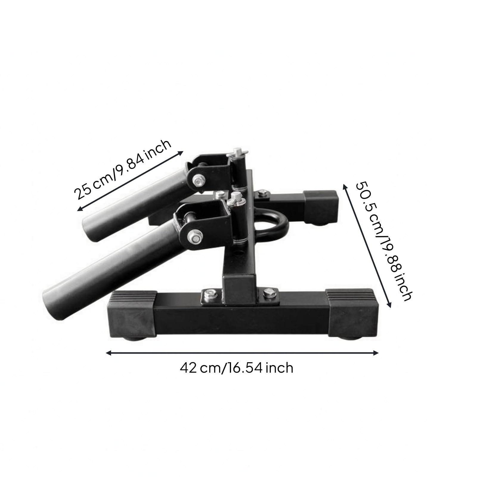 Fitness Training Bar Barra da Ginnastica Struttura Saldata Tubo Centrale Supporto Verticale Impugnature Ergonomiche Base Stabile Rettangolare Adatto per Sport Sollevamento Pesi