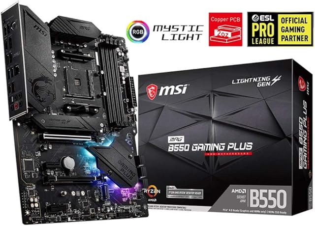 Msi Mpg B550 Gaming Plus Płyta Główna, Czarny, ATX