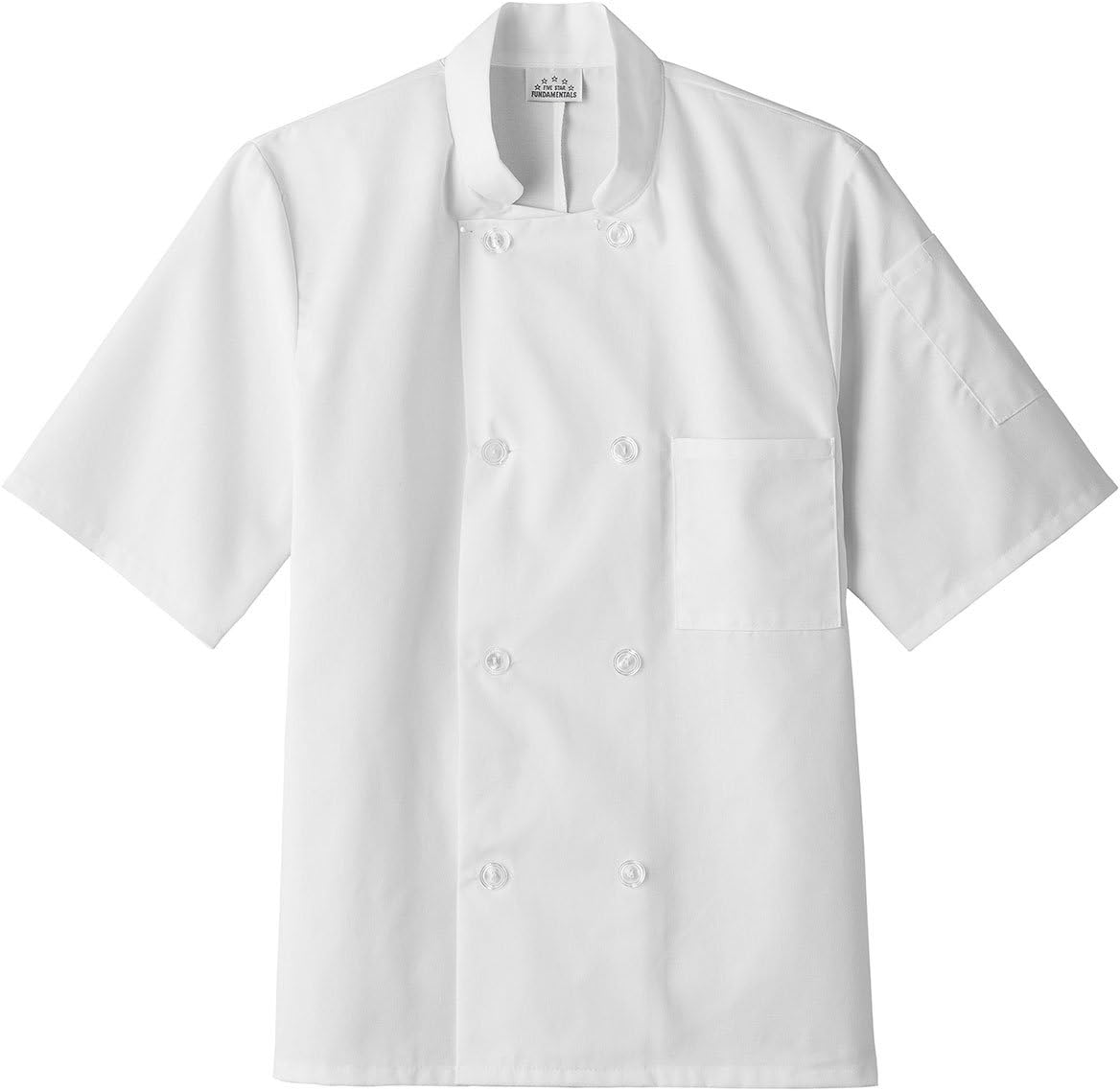 Five Star Chef Apparel Unisex Short Sleeve Chef Jacket (Assorted)