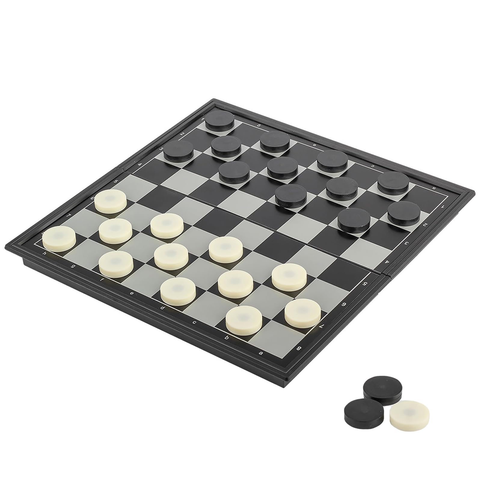Amazon.com: Vikutu 9.7 inch Portable Mini Folding Travel Checkers