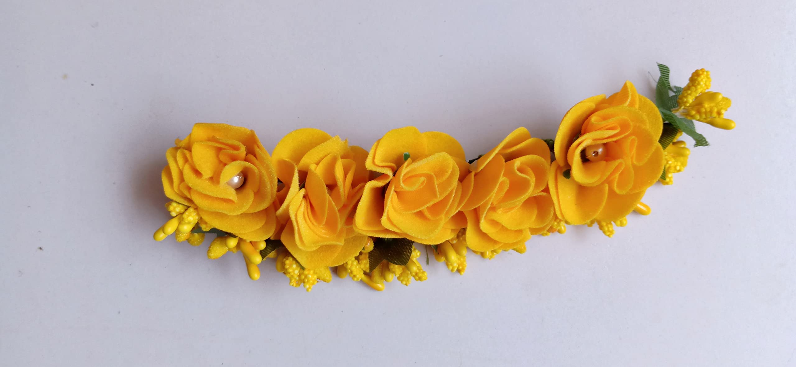 VARNI ENTERPRISEHair Pins Styling Clips For Women Girls Fashion Accessories Party Jewelry (SP-BB-01 YELOOW POLENS YELOOW FLOWER)