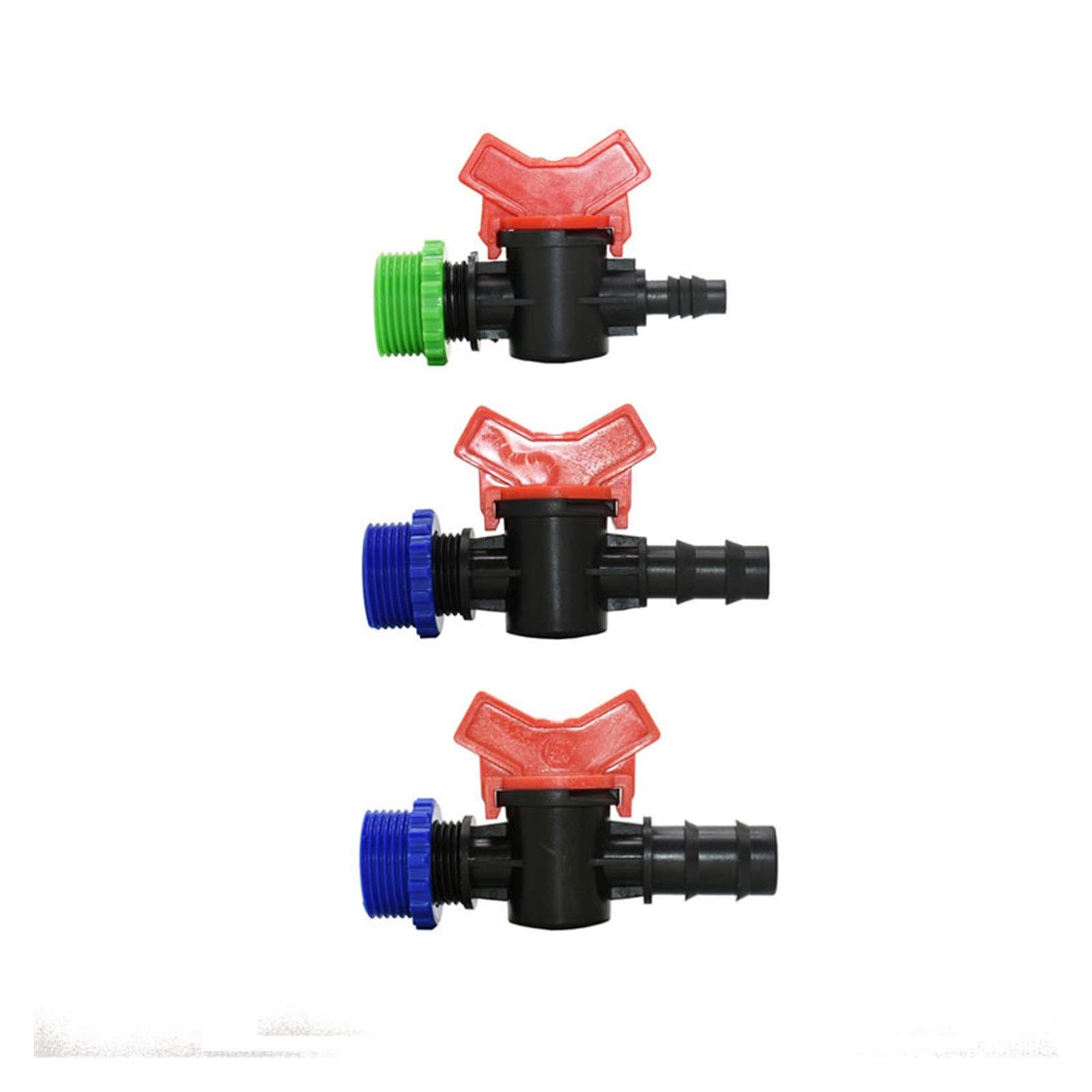 Drip irrigation fittings Gardening Watering System Tools Male Thread 1/2" 3/4" To 3/8 1/2 3/4 Hose Garden Faucet 8/1116mm 20mm Hose Irrigation Water Valve Crane Connector 1