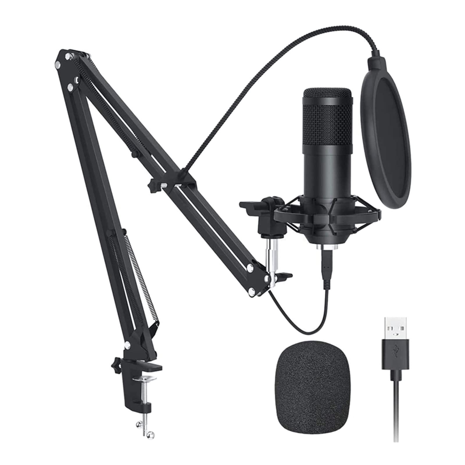 Kit micro condensateur USB 192KHZ/24Bit avec chipset sonore et suspension