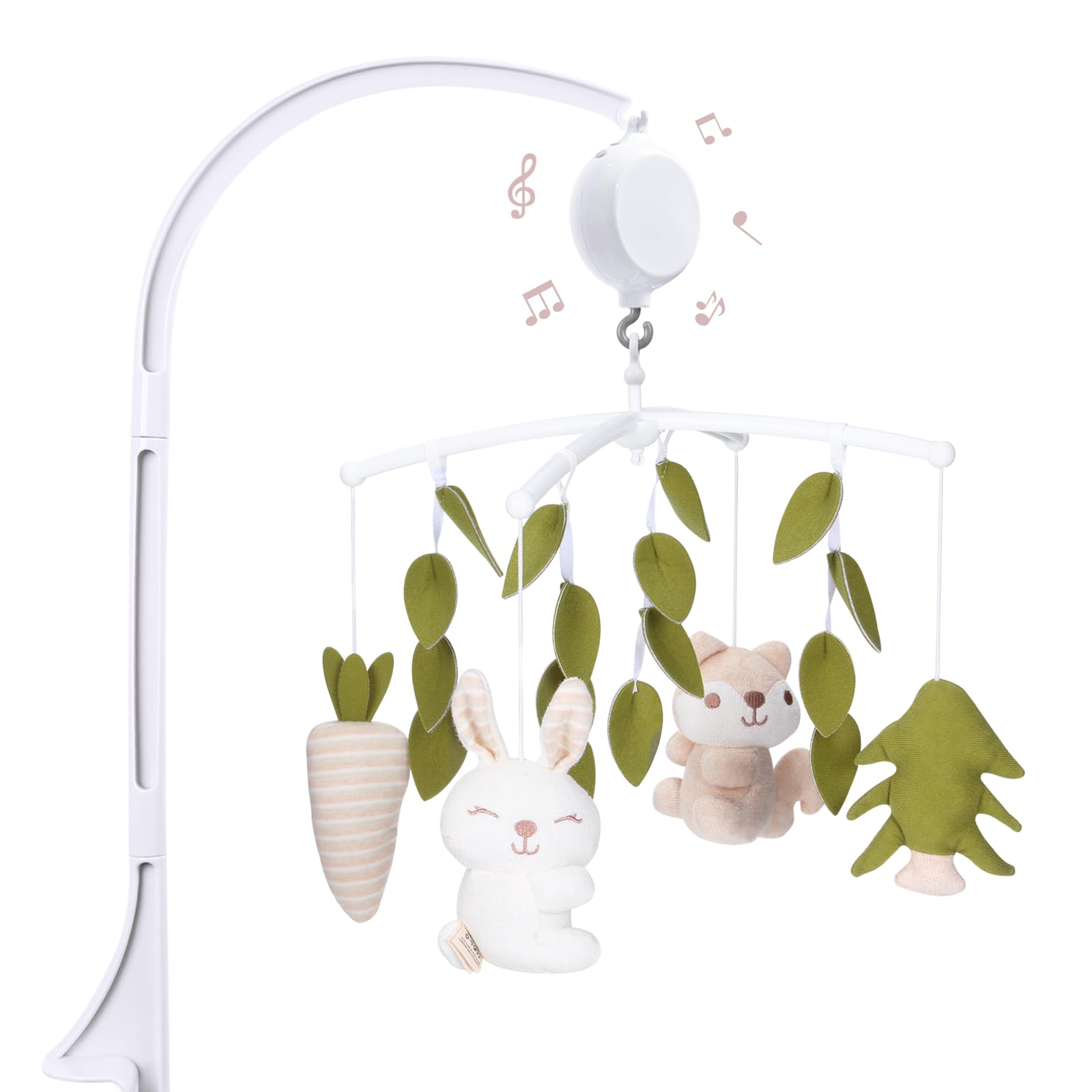Mobile Musical Bébés-35 musical-3 modes-Volume réglable-Facile à installer- Pour garçons et filles-Forêt