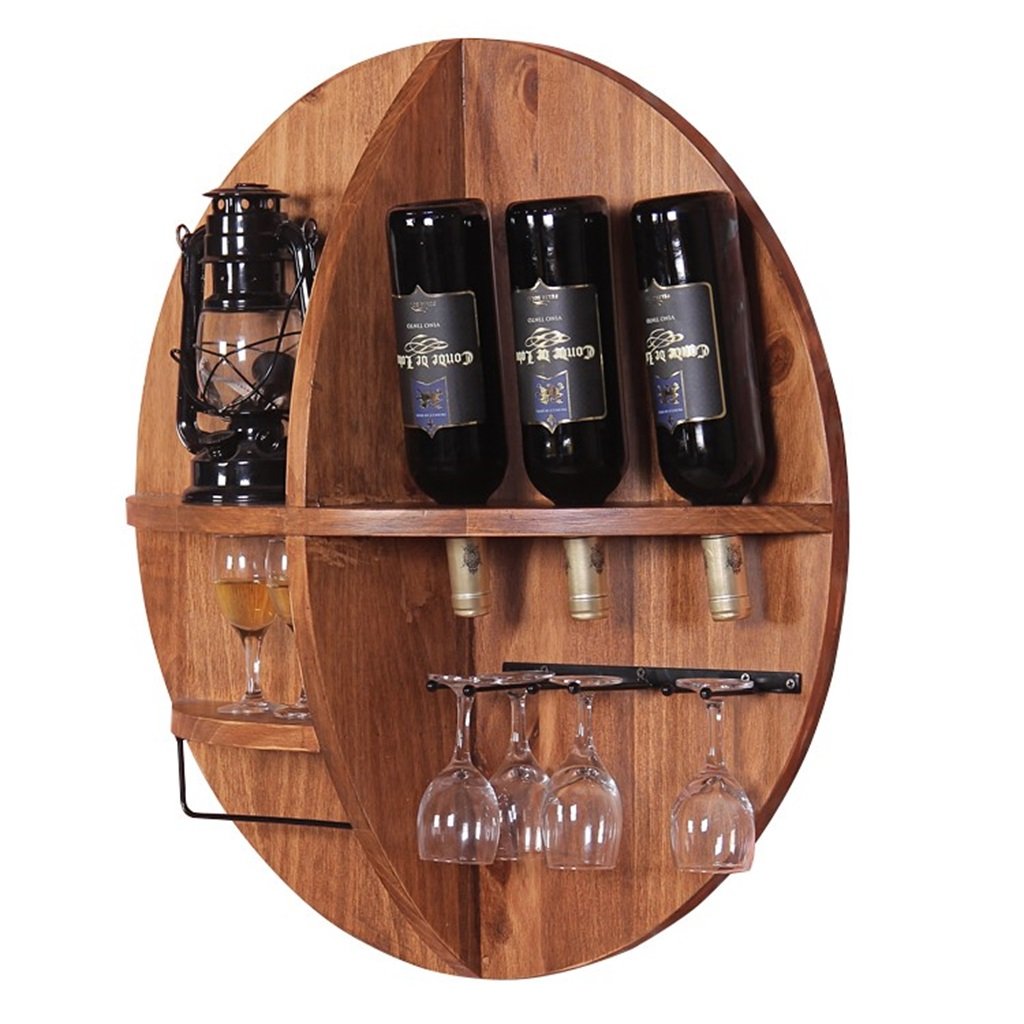 Étagère murale vintage pour vos soirées vin et décoration de salon chaleureuse