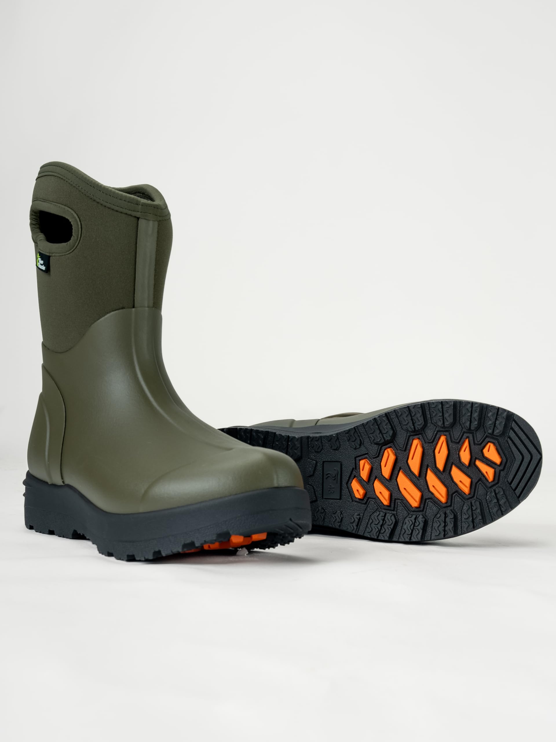 TwoTracks Neoprenstiefel Baruga Olive Men Halbhoch