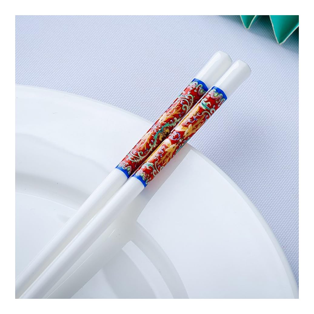 Baguettes en céramique osseuse haut de gamme, coffret cadeau art de la table asiatique