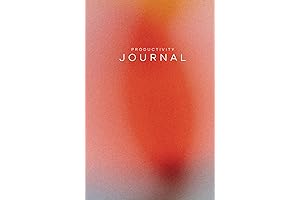 Undated 12-Week Productivity Journal with Twilight Moody Red Cover