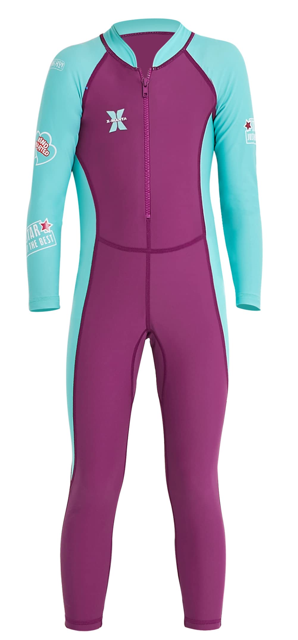 DIVE &amp; SAIL Kids One Piece Long Sleeve Swimsuit Sun Protection Sunsuit Rash Guard