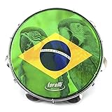 Pandeiro brasil arara 10'' - corpo verde