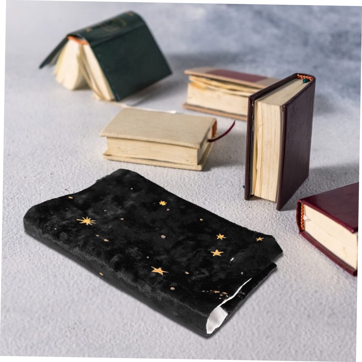 SHINEOFI 3pezzi Copertura Per Libri Stoffa Con Stampa Dorata Maniche Protettive Per Libri Con Design Stellato Accessori Scolastici Eleganti e Resistenti