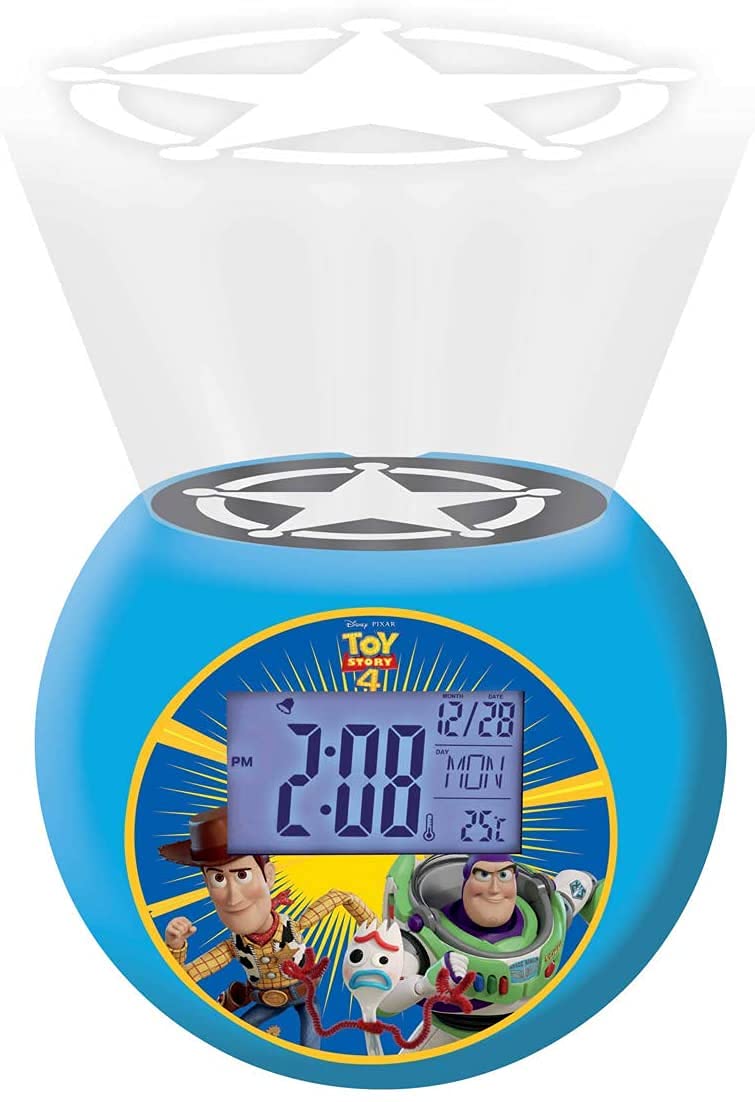 Lexibook Disney Toy Story Woody & Buzz Radiobudzik, Efekty Dźwiękowe, Baterie, Niebieski, RL975TS