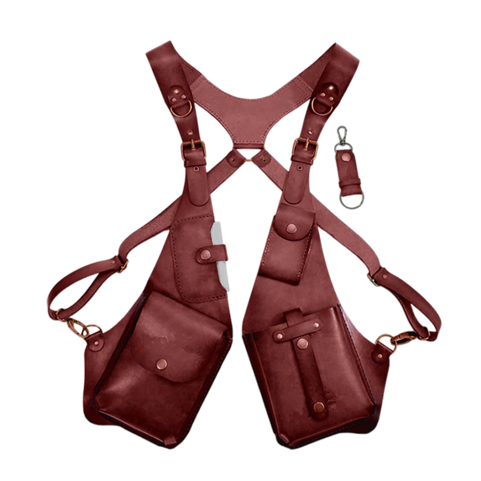 Halloween COSPLAY Mittelalterliche Retro Hosenträger Unterarm Satchel Weste