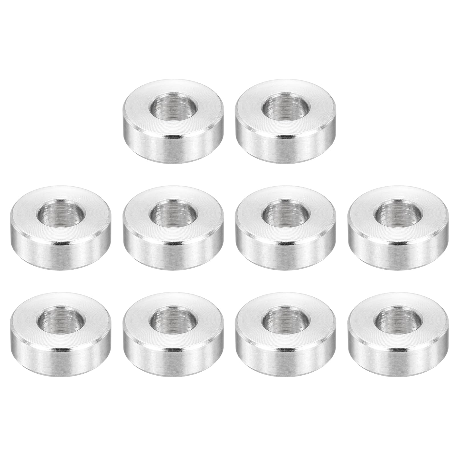 PATIKIL M6 Stainless Steel Spacers, 12Pcs Metal Spacer 6mm ID x 14mm OD x 5mm L Screw Standoff for 1/4" or M6 Screw