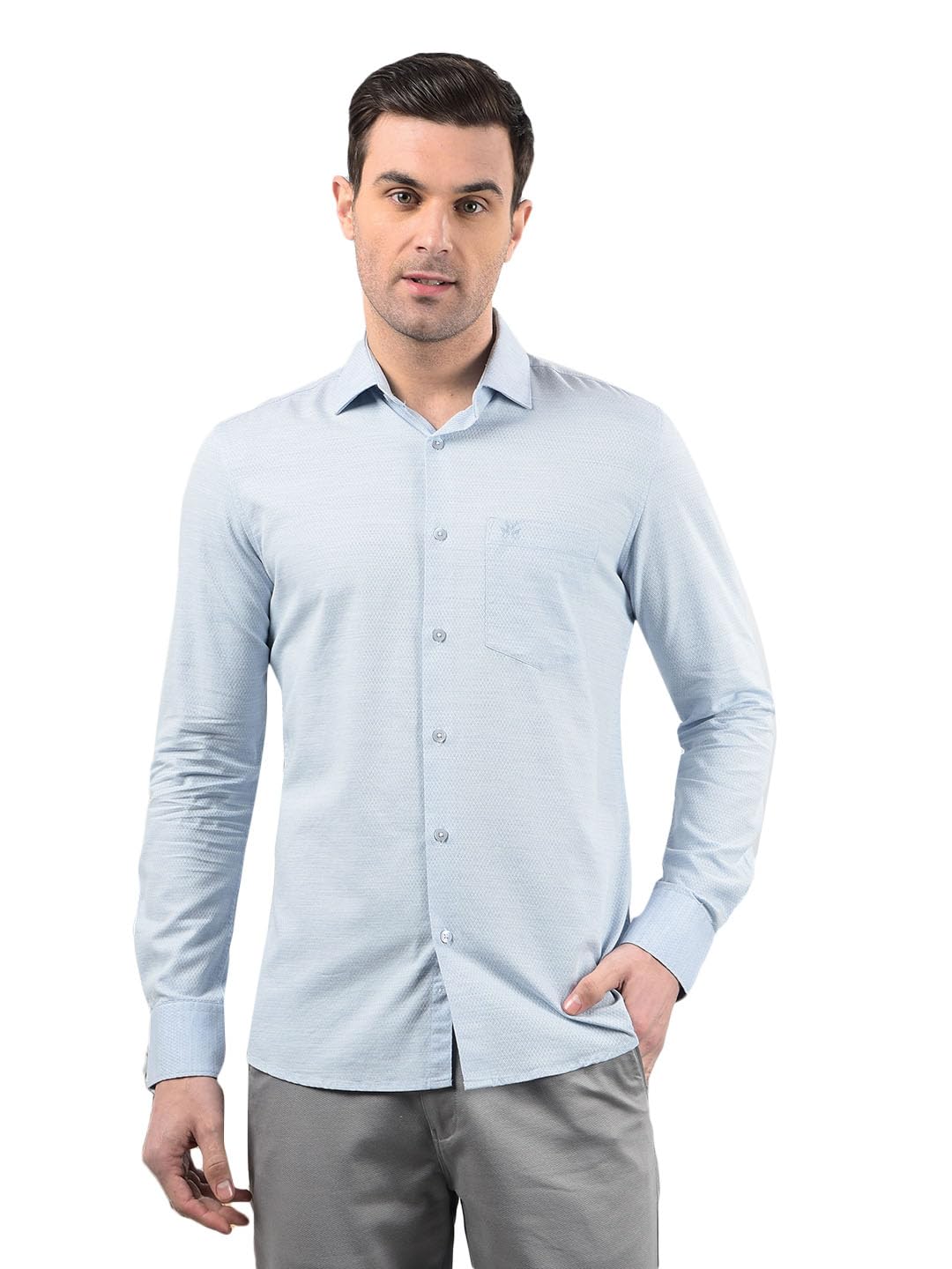 Crimsoune Club Men's Blue Printed Shirt-picture-47