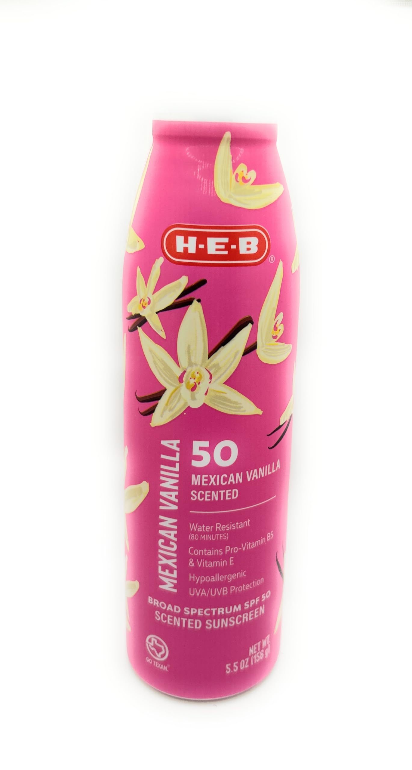 H-E-B Mexican Vanilla Scented Sunscreen Spray - SPF 50-5.5oz - 1 bottle