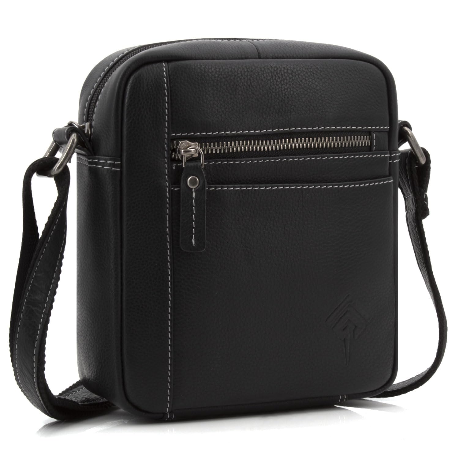 ekavale Echtleder-Umhängetasche für Herren - Vintage Schultertasche für Männer, ideal für Arbeit, Reisen oder als Geschenk - Messenger Bag für Business und Freizeit in kompakter Größe