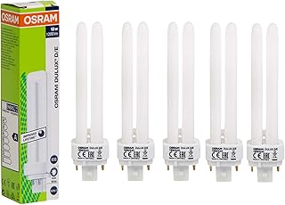 Home Decorative and Durable 18 Watts 4 Pin Day Light CFL Bulb (White) - Pack of 4