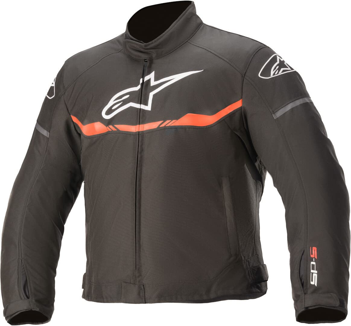 Alpinestars Youth T-sp S-Giacca Impermeabile, Colore: Nero/Rosso Abbigliamento da Moto, Black Red Fluo, 130 mm Bambini e Ragazzi