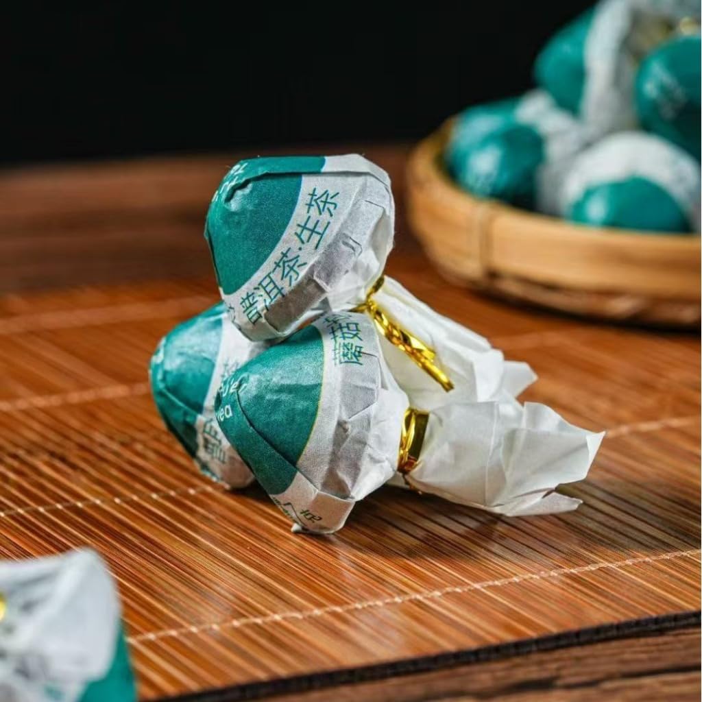 Yunnan Pu-Erh Roher Tee | Pilzförmiger Pu-Erh Tee Von Alten Bäumen | Einzeln Verpackt | Tee Für Den Täglichen Genuss (500g / 17,64oz)
