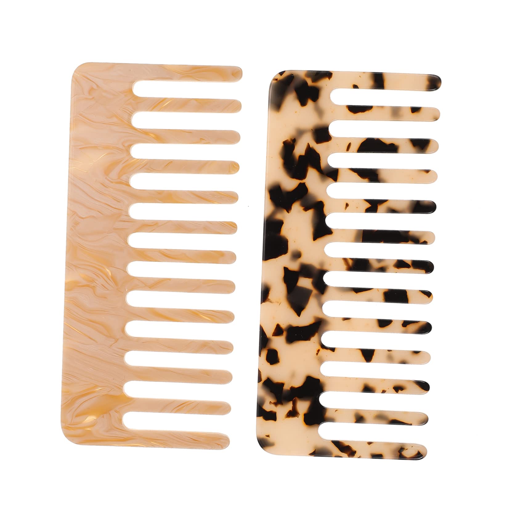 DOITOOL 6piezas Peine Antiestático De Doble Color De Peines De Diseño Ergonómico Para y Desenredo De Cabello Para y Salones