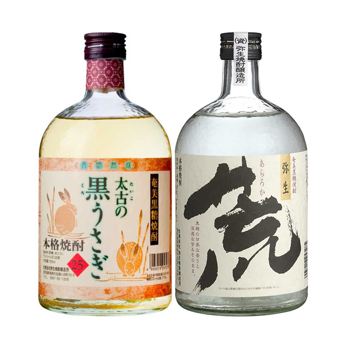Amazon.co.jp: 黒糖焼酎 荒濾過・太古の黒うさぎ2本セット 合資会社
