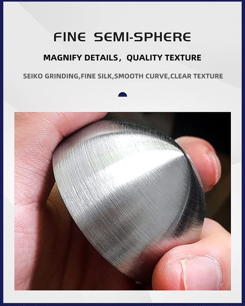 ZOENAE 6 STÜCKE Edelstahl Halbkugel Matte Dekorative Kugel Durchmesser 51 mm 60 mm 63 mm 76 mm 89 mm 100 mm Innen- und Außenhohl verzierter Stahlrohrkopf