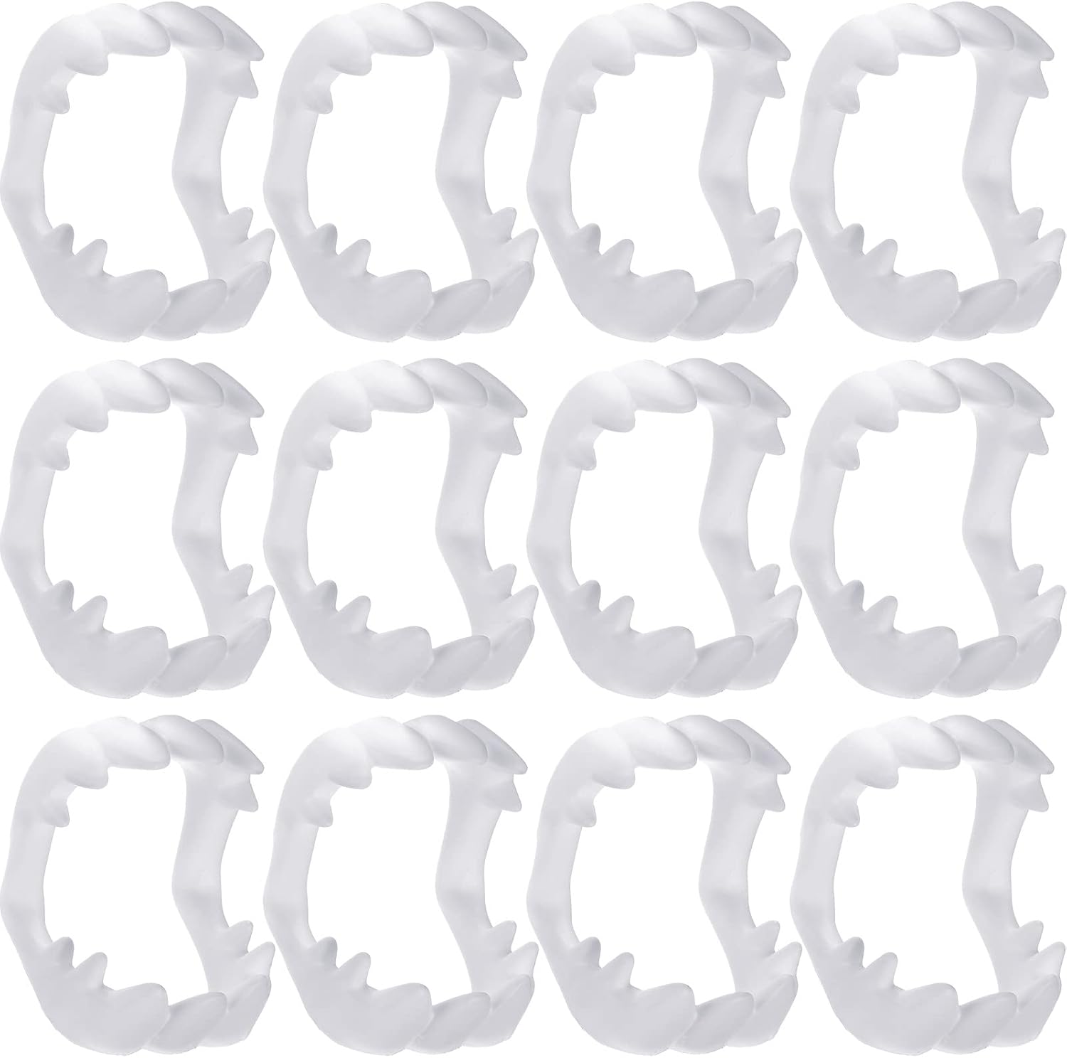 Aoriher 500 Pack Vampire Teeth Plastic Fangs Bulk Funny