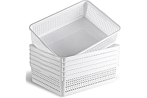 Eslite A4 Size Plastic Storage Basket,Desktop File Paper Letter Organizer Tray