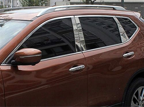 Miniatura 4 de HIGH FLYING Para Nissan Rogue, X-trail (T32) 2014-2020 Accesorios exteriores de automóvil, accesorios para ventanas laterales, pilares centrales de