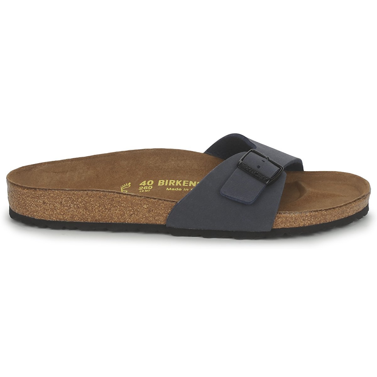 Birkenstock, Madrid Birko-Flor, Sandali, Unisex - Adulto, Blu (Navy), 40 EU (Normale)