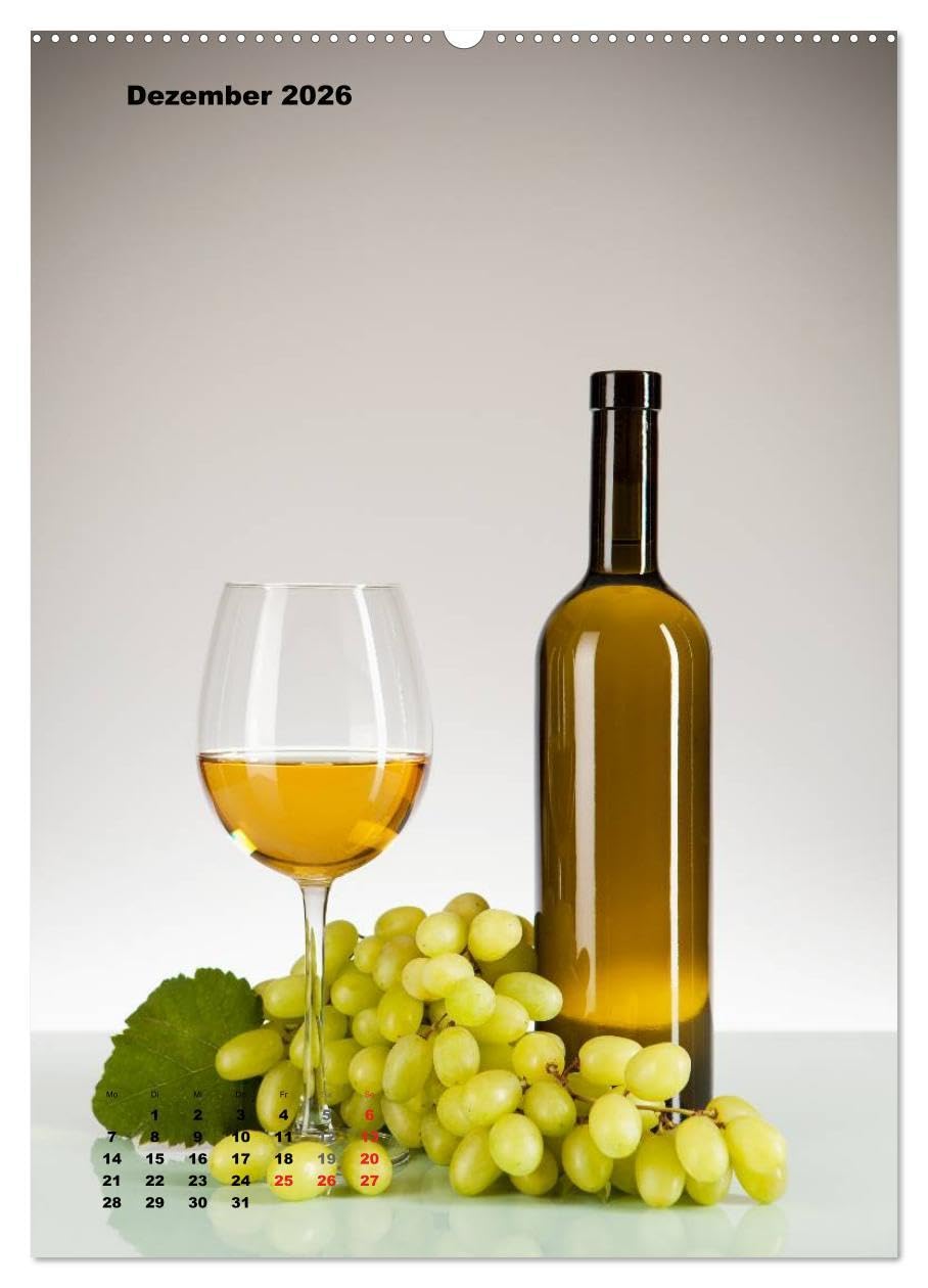 WeinTrauben 2026 (hochwertiger Premium Wandkalender 2026 DIN A2 hoch), Kunstdruck in Hochglanz: Wein und Weintrauben (CALVENDO Lifestyle)
