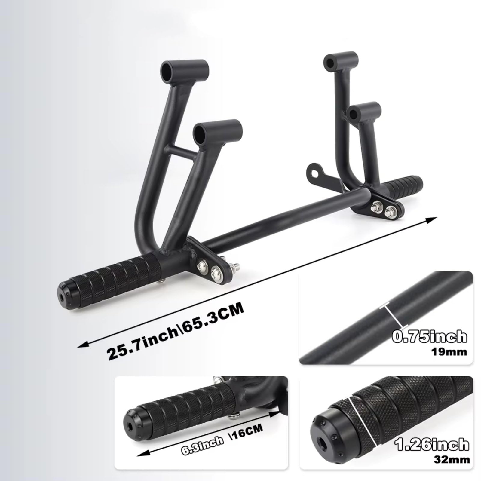 Barra Protección Lateral Compatible Con Yamaha Para MT-03 2020-2024 Motocicleta Stunt Sub Cage Clavijas Pie Traseras Para Pasajero Barra Choque Protector Motor