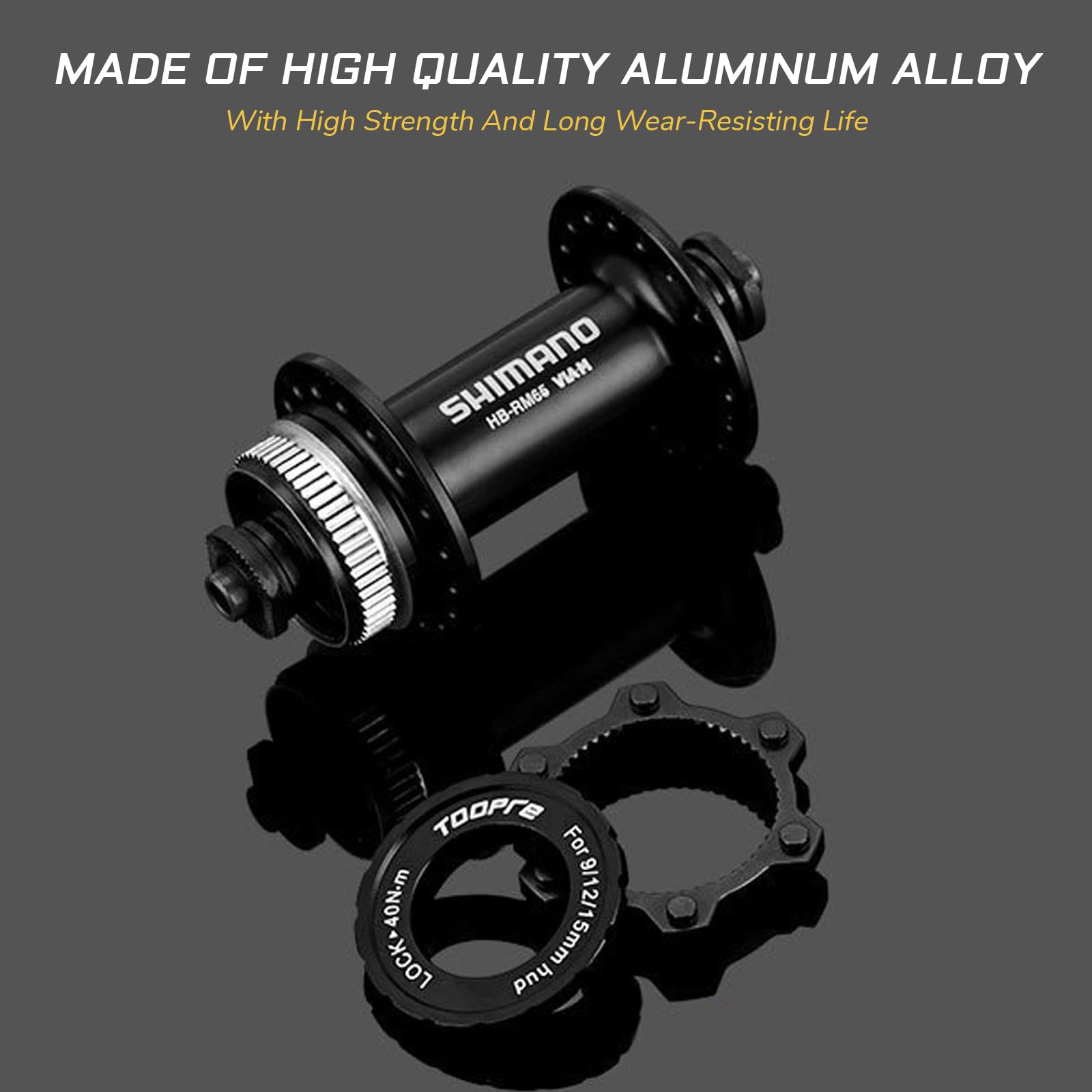 Adaptateur Rotor Centerlock Vers 6 Boulons Pour VTT - Alliage Aluminium Rouge - Compatible 44 Mm - 4
