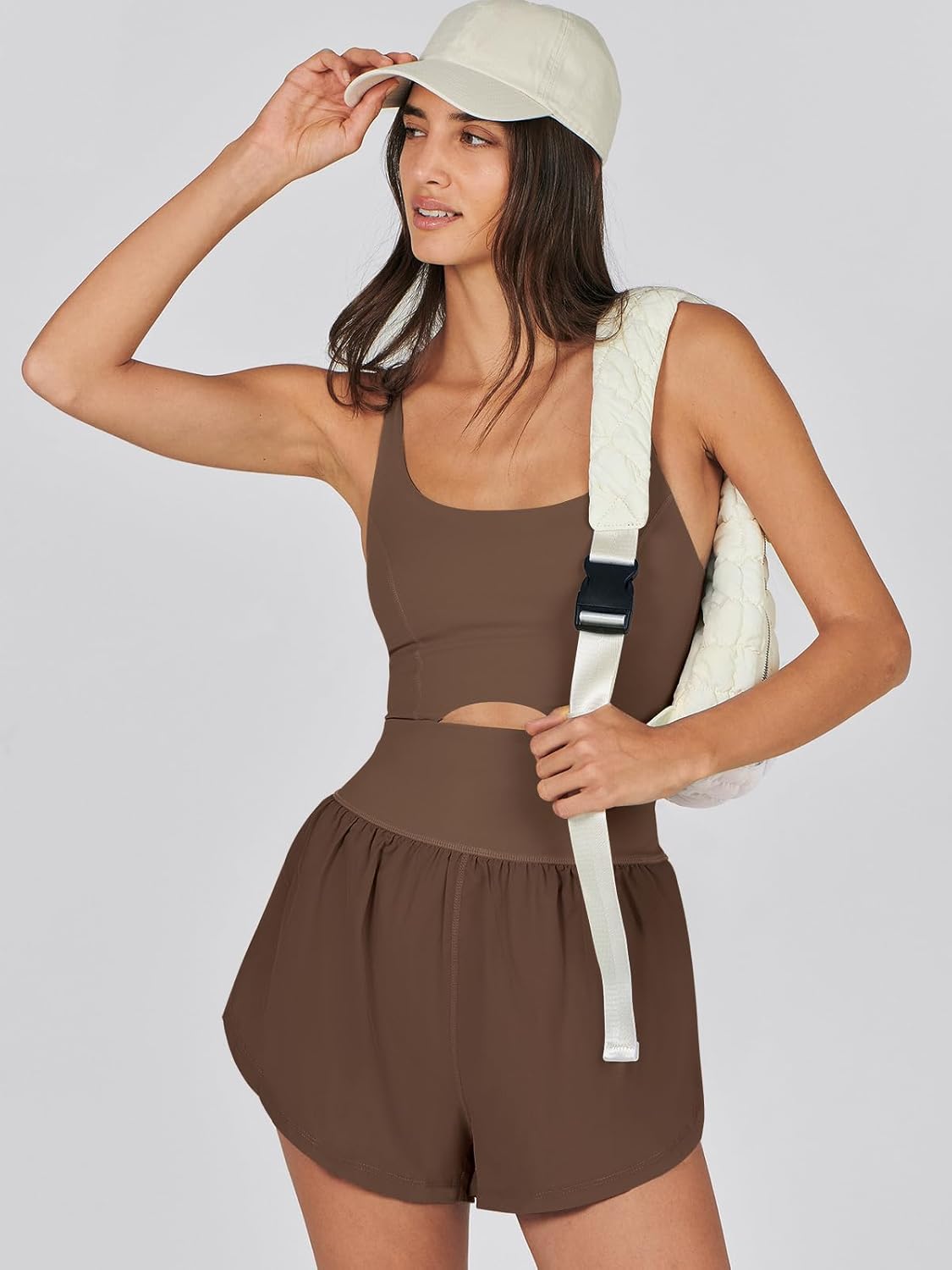 Caracilia Women's Workout Athletic Romper Summer Sets Short Jumpsuits Onesie Running Outfits Exercise Gym 2026 Trendy Clothes - Image 8