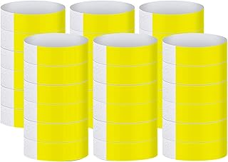 CPAOWEHF Paquete de 600 pulseras de papel de colores adhesivas de colores para fiestas de conciertos de música