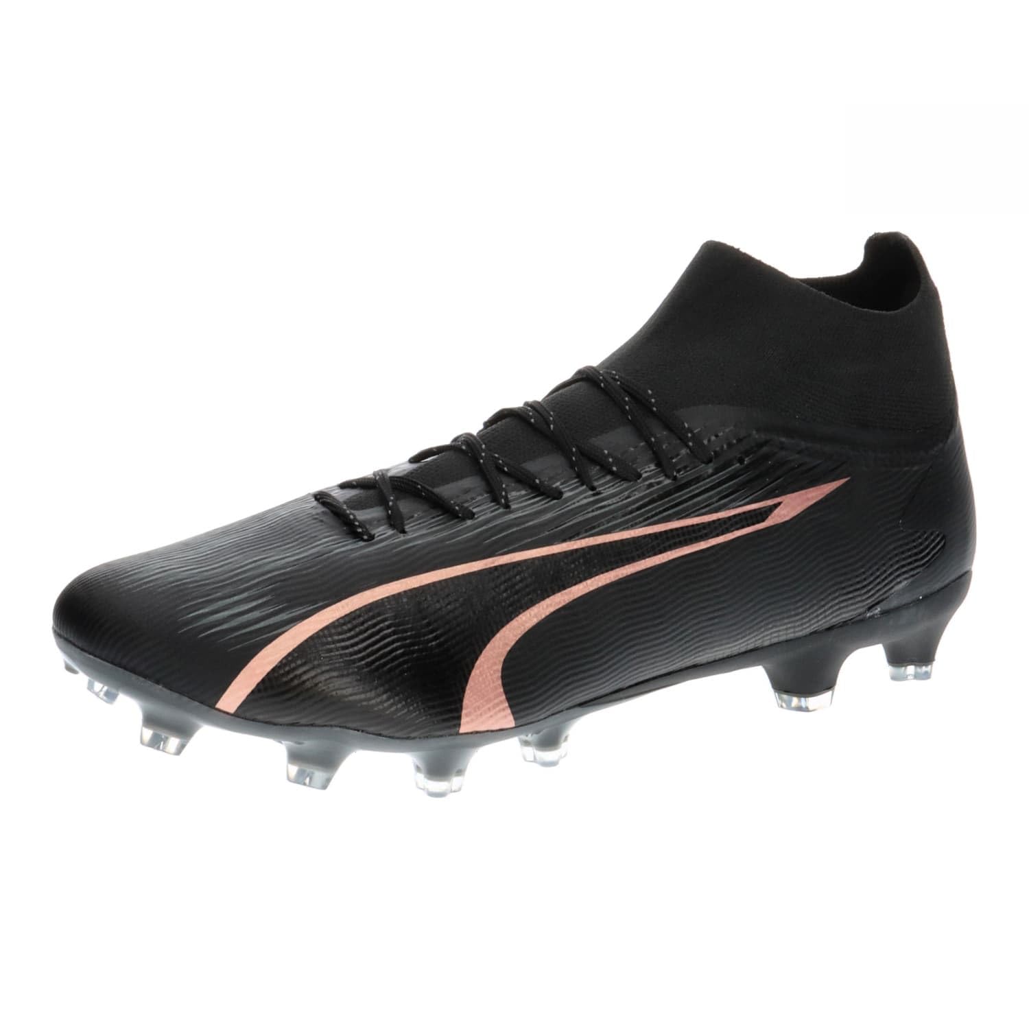Puma Men Ultra Pro Fg/Ag Soccer Shoes, Puma Black-Copper Rose, 41 EU