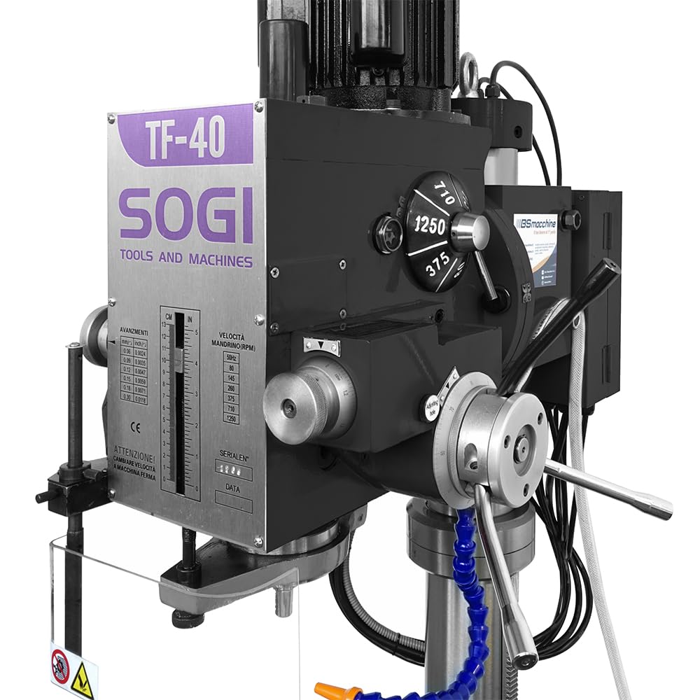 SOGI TF-40 Bohrer-Fräsmaschine - Gewindefunktion - Automatischer Vorschub - 230 V