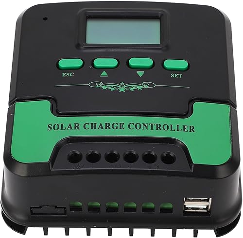 Miniatura 3 de Solar Panel Regulator, MPPT Solar Controller Auto Parameter 12V 24V Adaptive 5V 3A USB Output Adjustable LCD Display Solar, Energy Controllers (10A)