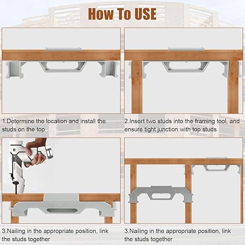 Miniatura 4 de 2 herramientas de marco, herramienta de diseño de pernos en el centro de 16 pulgadas, herramienta de espaciado de marco de aluminio 100% fundido,