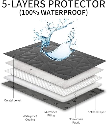 Miniatura 2 de Ameritex Funda de sofá impermeable para asientos, funda de sofá para perros, funda de sofá para mascotas, funda de terciopelo para silla, sofá