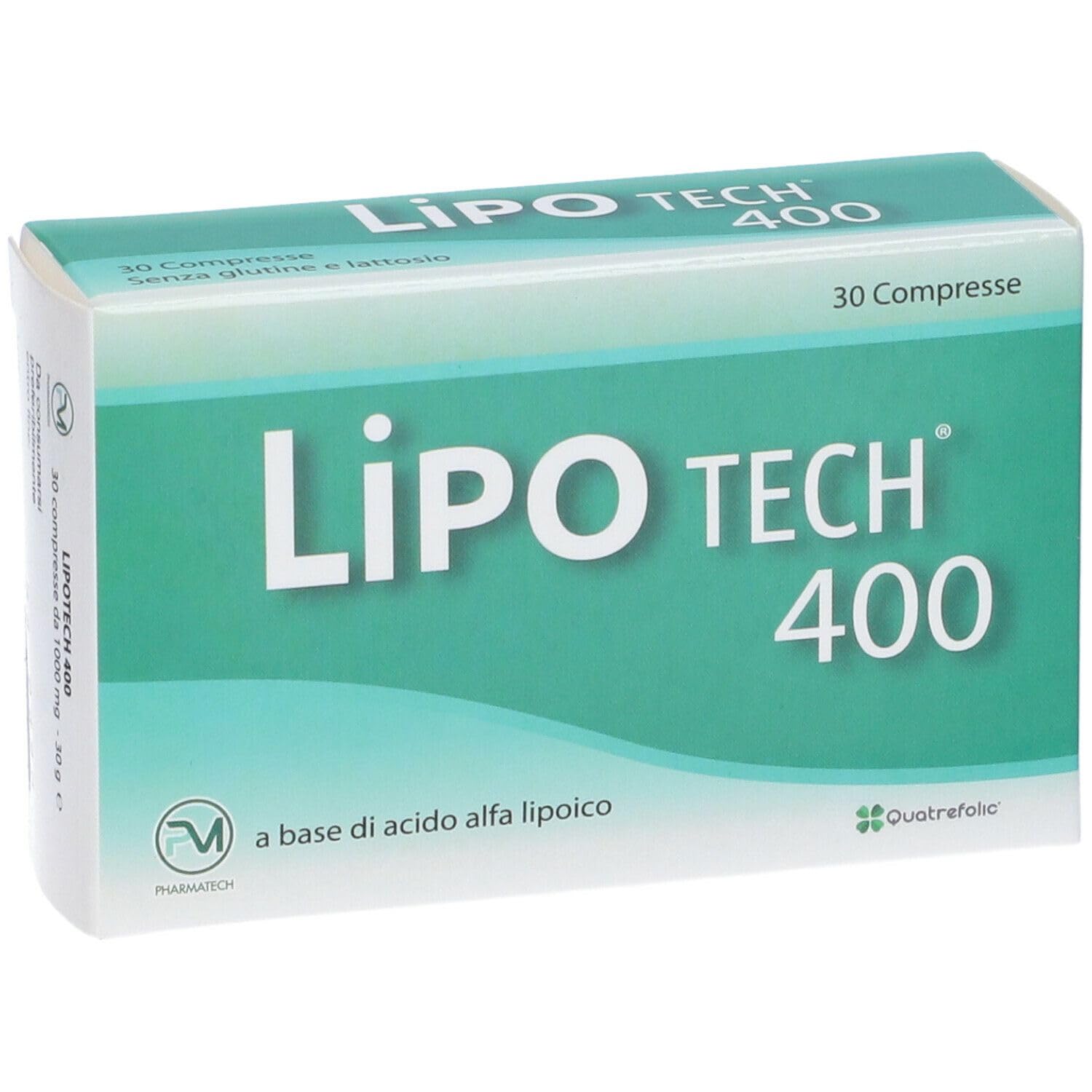 LIPOTECH 400 30CPR - Integratore alimentare ad azione antiossidante a base di acido alfa lipoico