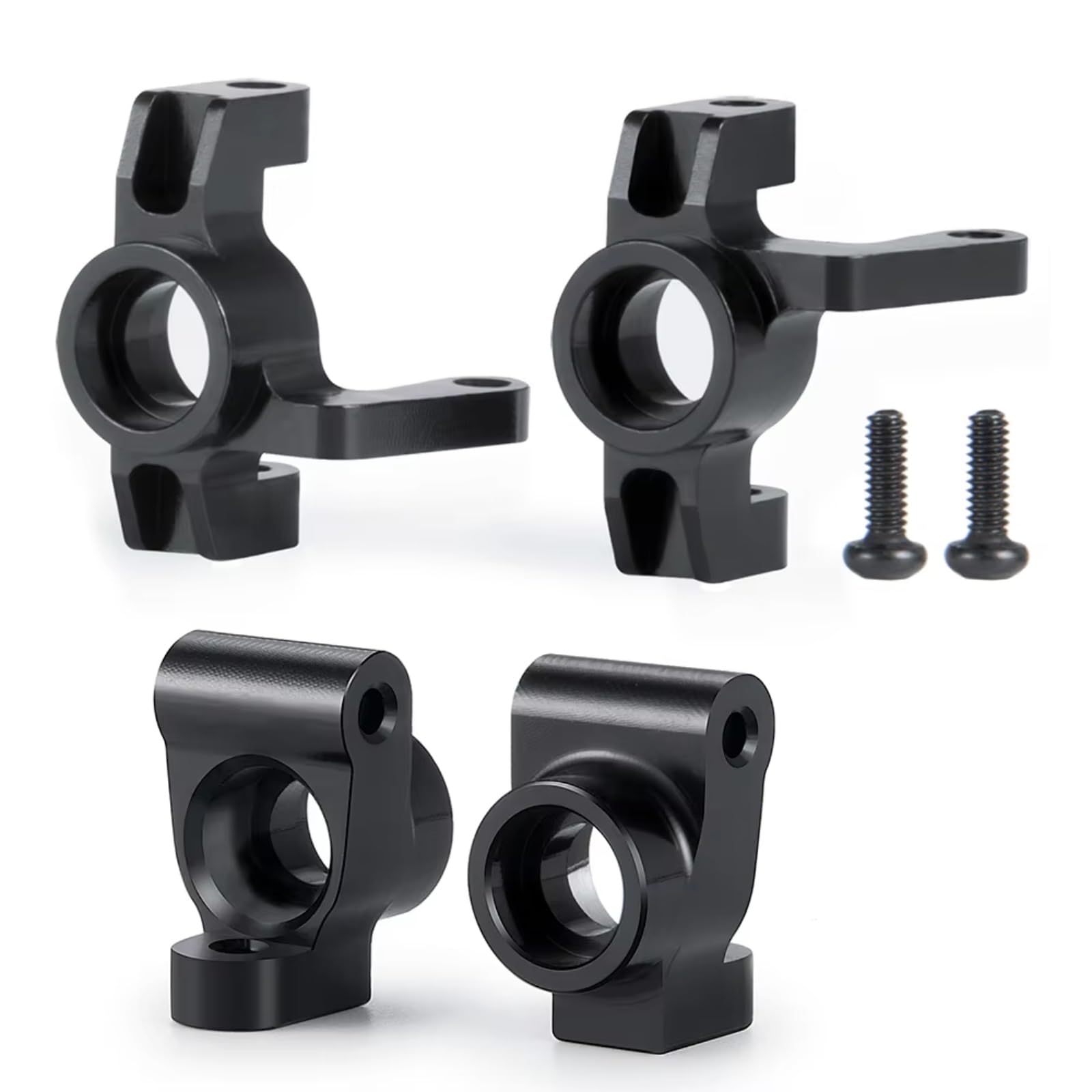 RC Repuestos para Mini-B 2WD 1/16 2 Piezas De Dirección Delantera Aleación Aluminio Bloques Ruedas Mejora para Buggy RC(Caster Blocks)