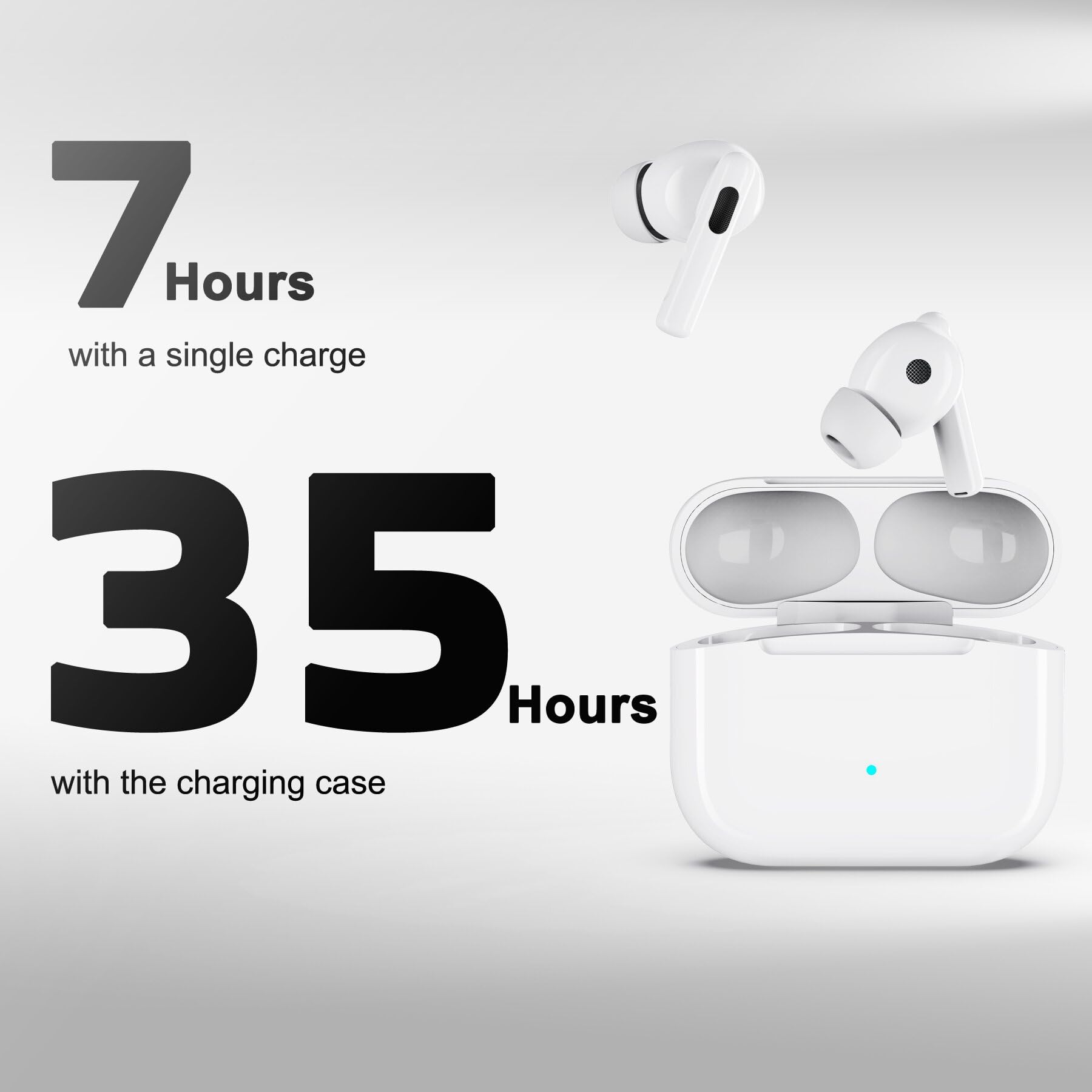 Auriculares Inalámbricos Con Bluetooth 5.3 Con Sonido Estéreo De 35 Horas De Reproducción