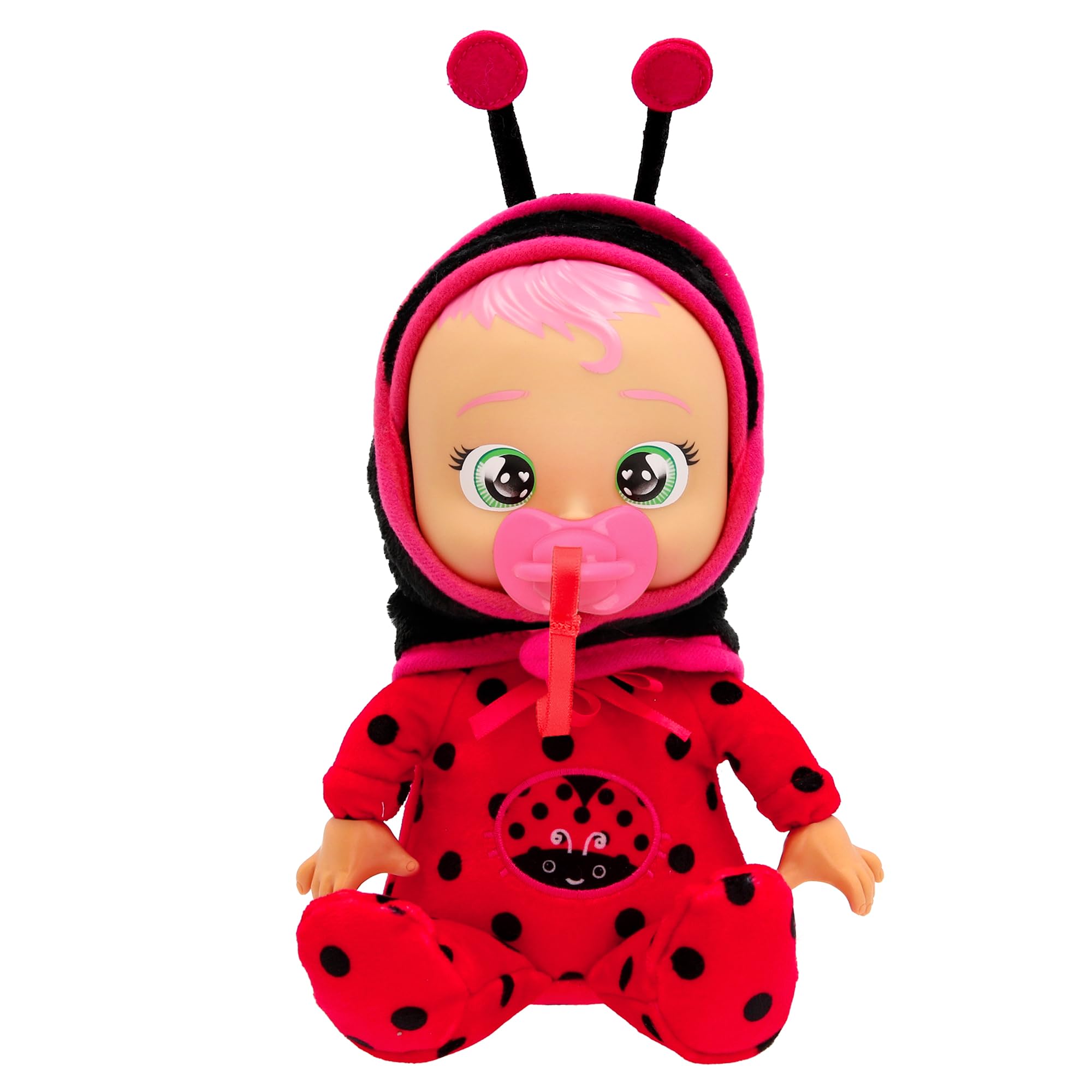 Cry Babies Lady Tiny Cuddles Plush Baby Doll Cries Real Tears Soft Newborn Style Doll Toy For Kids Age 3 Years and Up