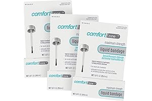Comfort Zone Liquid Bandage for Fast Pain Relief and Antiseptic Wound Protection