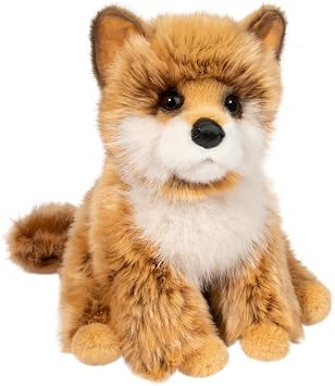 Douglas Dove Pomsky Plush Stuffed Animal, 10 Inch Soft Realistic Pomeranian Husky Dog Toy Cute Puppy Plush for Kids, Gifts & Collectors