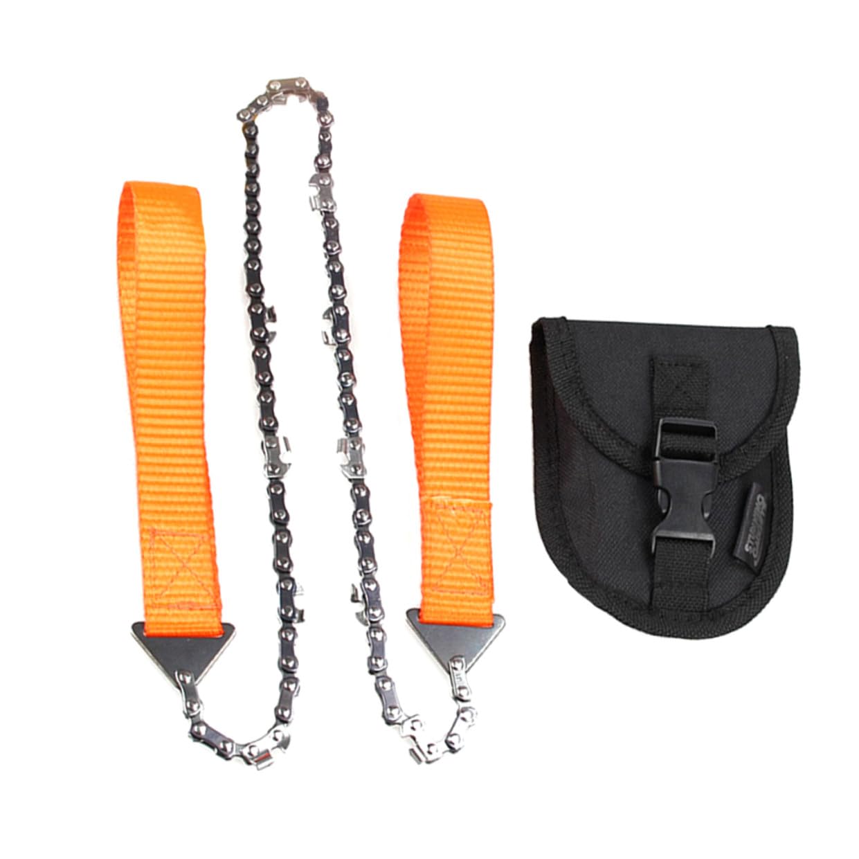POPETPOP Scie À Chaîne Pliante Portable Outil De Camping Efficace 3 Pièces Avec Étui De Rangement Pour La Survie En Extérieur