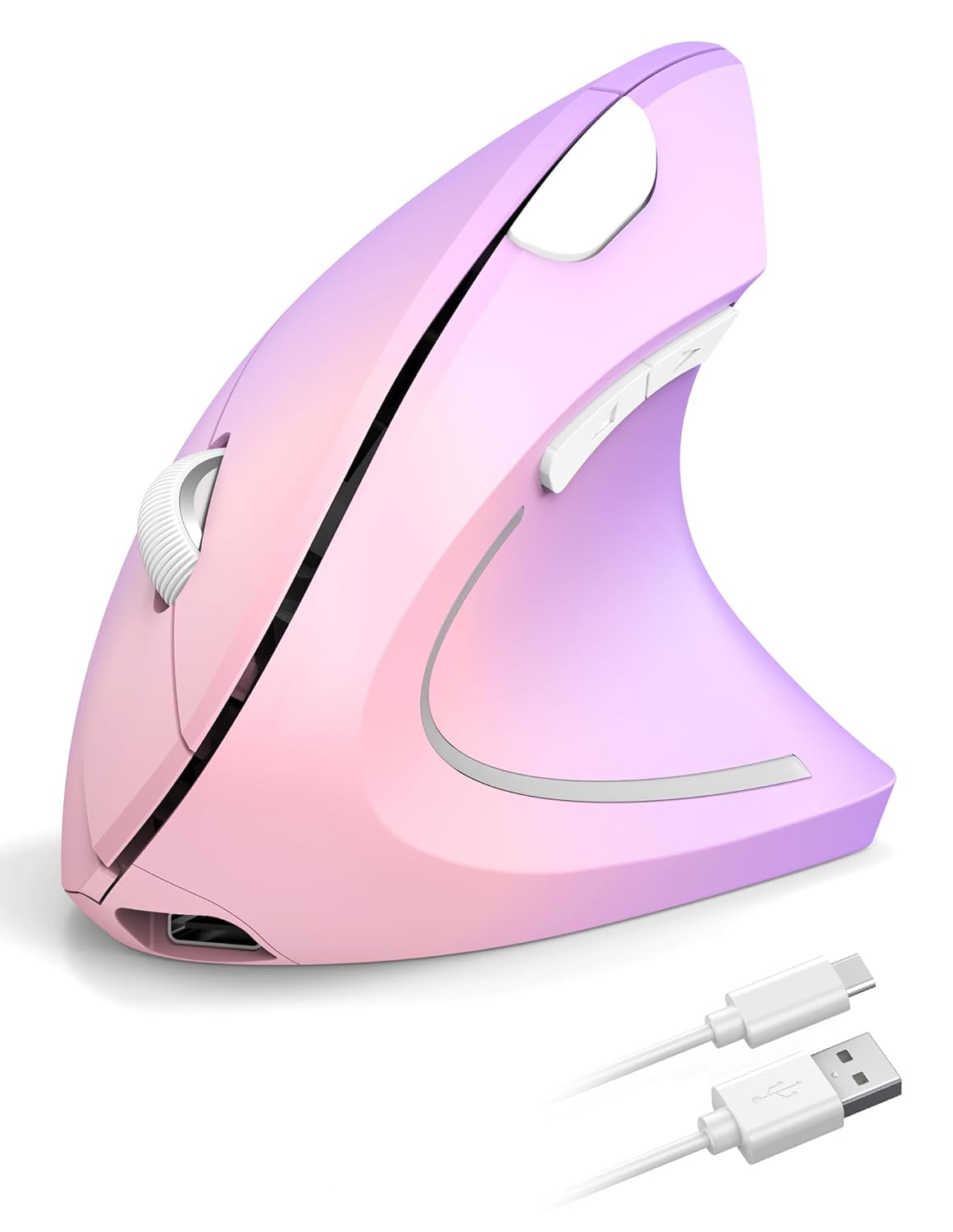 TECKNET Ergonomic Mouse Wireless Rechargeable Vertical Mouse for Carpal Tunnel Right Hand 4800 DPI 5 Adjustable Levels 2